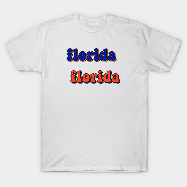 Florida University Colors Design T-Shirt by Lauren Cude